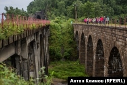 Кругобайкальская железная дорога, "братья-виадуки" на Ангасолке