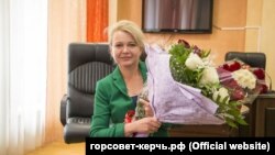 Лариса Щербула после назначения на должность заместителя главы городского совета Керчи