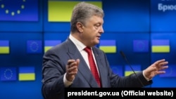 Петр Порошенко на саммите Украина-ЕС, Брюссель, 9 июля 2018 года