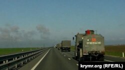 Российская военная техника на территории Керченского полуострова, апрель 2021 года